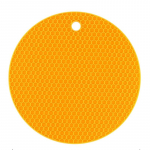 &Uuml;mmargune isolatsiooniga silikoonmatt, libisemis- ja kuumakindel, p&otilde;letuskindel k&auml;rgstruktuuriga mikrolaineahju matt potihoidja paksevad alustealused oranž