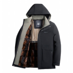 ROMON Men's Winter Mid-length Padded Jacket with Graphene Lining XL