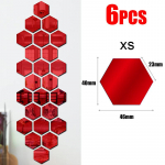 3D kuusnurkse peegli seinakleebised DIY seinapeeglid kleebised eemaldatavad isekleepuvad esteetilised mosaiikplaadid kleebised kodukaunistus