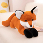 Elutruu valge-punane rebane pehmem&auml;nguasi Simulatsioon Kalli tehtav Pika sabaga rebane Pehme t&auml;idisega m&auml;nguasi lastele Padi S&uuml;nnip&auml;ev J&otilde;ulukink 45cm orange