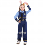 Unisex politseinik j&auml;nesekost&uuml;&uuml;m - J&otilde;ulude cosplay & rollim&auml;ng Small