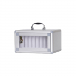 Mitmepesaline l&auml;bipaistva uksega telefoni hoiukast alumiiniumsulamist seinale paigaldatav turvaline telefoni organiseerija koolidele, kontoritele 8