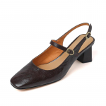 Suvised Naiste Sandaalid Ehtsad Nahast Kingad Naistele Varba Kattega Paksude Kontsadega Kingad Ruudukujulise Varbaga Slingback Sandaalid Gladiaatorikingad 34 pruun