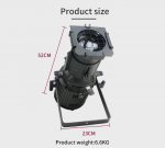 LED 200W kujutise valgus Prožektor Profiilvalgusti Alumiinium Professionaalne Soe/K&uuml;lm Valge/RGBW DMX Peovalgustus TV Stuudio Teatri atmosf&auml;&auml;ri jaoks must