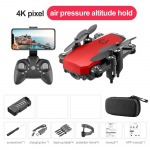 Uus LF606 droon WIFI FPV minidroon lainurk HD 4K 1080P kaamera k&otilde;rguse hoidmisega RC helikopteri kokkupandav neljakopteri drooni kingitus 4K Camera punane