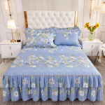 Korea stiilis tepitud pitsist printsess voodiseelik &ndash; paksendatud siidist harjatud tolmukindel voodikate 180*200cm Quilted Bed Skirt