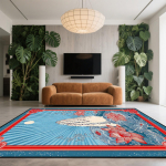 Moodne Kunstistiil Suured Elutoa Vaibad Abstraktne Kaunistus Kodu L&uuml;hike Sametvaip Magamistuba Lounge Pestav Pehme Matt Voodi&auml;&auml;r 60*90cm