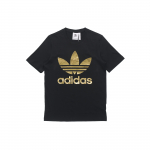 Adidas Originals Trefoil Holo Vabaaja Spordi &Uuml;mmarguse Kaelusega T-s&auml;rk Meeste Topid Must GM3268 XL