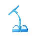 Reguleeritava takistusega rihmade komplekt, 4 toruga elastsed treeningrihmad koduseks treeninguks &ndash; multifunktsionaalsed, kaasaskantavad, libisemisvastased pedaal ja t&otilde;mbek&ouml;is sinine