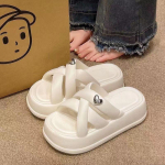 Mood Naiste Sandaliad Mujer Suvine Haldjas Stiil 2024 Uus Mood Tudengi Platvorm Rooma Lady Sands Ladies Kingad Armsad Sussid 35 beež