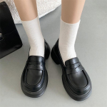 Moodsad Jaapani Keskkooli &Otilde;pilaste Kingad T&uuml;drukulik T&uuml;druk Lolita Kingad Cosplay Kingad JK &Uuml;likonna PU Nahast Paksude Taldadega Mokassiinid Vabaaja Kingad 40 gray
