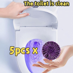 Lillad Multifunktsionaalsed Puhastustabletid, Automaatsed Tualettruumi Puhastustabletid, Kihisevad Tabletid, Tualettruumi Vahtpuhastus Deodorant 5 Pcs