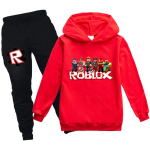 M&auml;ng Robloxi perifeeria riietekomplekt V&auml;ikelapsed T&uuml;drukute riided Poiste jakk P&uuml;ksid 2 tk komplekt Laps Sport Vabaaja kost&uuml;&uuml;m Kingitused 140 black