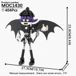 MOOXI M&otilde;rvardroonide tegelaskuju MOC tellised Multikas Uzi&middot;Doorman V N Mudelikomplekt ehitusklotsid Laste m&auml;nguasjad MOC1430 MOC1431 MOC1432 black