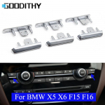 Eesmise kliimaseadme vasak parem nupp plaadistusriba trimmi v&otilde;tmete paneeli vahetus BMW X5 X6 F15 F16 jaoks 2014 2015 2016 2017 Right 1PC