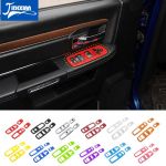 Auto siseakna t&otilde;stel&uuml;liti nupu paneeli dekoratiivkatte kleebised Dodge Charger Durango 2011-2022 jaoks Dodge RAM-ile A silver
