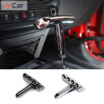 Metal T-Handle Gear Shift Knob Protection kit Shifter Shift Knob for Jeep Wangler JK JL TJ For Dodge Challenger Car Gun color