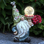 P&auml;ikesepatareiga aiatuled S&uuml;gis-Talvine Dekoor K&auml;&auml;buskuju veidra pall-laternaga Vaikvaigist Skulptuurid Veekindel, Kingitus Kaminasse, LED-i Sissekolimispidu 11 Inch Tall white