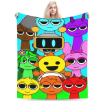 Sprunki Tegelased M&auml;ng Sametine Viska Tekk Tekid Voodi jaoks V&auml;listingimustes Soe Tekk 150x125cm 60x50in