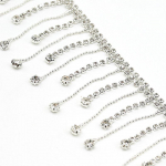 1 jard vilkuvat kristallist tutipael DIY narmastega kett A rhinestone tutikett &Otilde;mble riietele Pulmakleit R&otilde;iva kaunistus 1 Yard