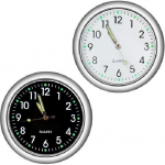 Mini Car Clock Stick on Dashboard Luminous Tiny Vent Analog Black, White 2