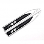 1 paar 3D metallist R-liini autokleebise tarvikud Tiiva embleemikleeps Polo Golf 6 Passat B6 T5 TSI jaoks