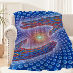 Alex Grey Trippy Ps&uuml;hhedeelne Tekk Tekk Diivanile Diivanile Reisimiseks Kodu Piknikuks Flanellist Tekk S&uuml;nnip&auml;evakingitus Soe Mugav 30x40in