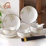 Haolaibao Elegantne Magnoolia 16-osaline keraamiline lauan&otilde;ude komplekt
