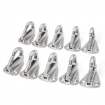43mm Stainless Steel 316 Spring Fender Hook Snap Attach Rope Boat Sail Tug Ship Marine Hardware Boat accessories 10pcs as the picture shown