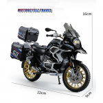 1/10 BWM R1250GS Adventure Sulamist Valatud Mootorratta Mudel S&otilde;idukikollektsioon Heli ja Valgus Maastiku Autots&uuml;kli M&auml;nguasjad Auto must