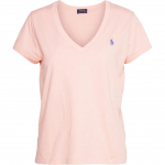 Polo Ralph Lauren Logomustriga V-kaelusega L&uuml;hikeste Varrukatega T-s&auml;rk Naiste Topid Roosa PO221D0FI-G11 XL
