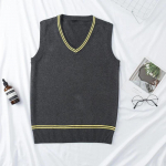 Cosplay kost&uuml;&uuml;m Maagiline kool Hufflepuff Ravenclaw Slytherin V&otilde;lur V-kaelusega kampsun &Uuml;htlane triibuline Puuvillane varrukateta kootud vest 125