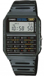 Casio Kalkulaatoriga k&auml;ekell Kalkulaatoriga Ei ole esitluskorda Lihtne rahvusvaheline mudel CA-53W-1Z Funktsioon, Must, Karbis, Pakendiga, [Kasutatud]