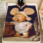 1 tk Topo Gigio Prindiga Flanell-tekk, K&otilde;rge kvaliteet, Mugav k&otilde;ikidel aastaaegadel, Kodu sisustus, Soojus ja mugavus, T&auml;iuslik j&otilde;ulukingituseks227 150cm x 200cm beige