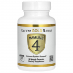 California Gold Nutrition, Immune 4, immuuns&uuml;steemi tugi, 60 taimekapslit
