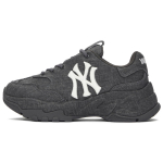 MLB New York Yankees Slip Resistant Abrasion Resistant Low top Chunky Sneakers Unisex Dark Gray 3ASHA025N-50GRD 38.5