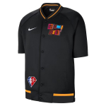 Nike X NBA koost&ouml;&ouml; Miami Heat Showtime City Edition &uuml;herealine raglaanl&uuml;hikeste varrukatega jope Unisex jope must DB2458-010 XL