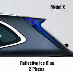 For Geely EX5 Galaxy E5 2024 2025 Car Rear Spoiler Wrap Shark Fin Decal Colorful laser reflective Sticker Decoration Accessories 1201