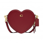 Coach Series 19 &Uuml;hev&auml;rviline S&uuml;damekujuline T&otilde;mblukuga Kinnitusega Kindlalt T&ouml;&ouml;deldud Nahast &Otilde;lakott Crossbody V&auml;ikesed Naiste Kotid Kirsipunane CE724-B4CY Basic Set (Bag+Dust Bag)