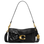 Coach X CLOT Koost&ouml;&ouml; Tabby 26 Premium Commuter Klapiga Nahast Crossbody &Otilde;lakott Keskmine Naiste kotid Must CDW26-B4M2 Basic Set (Bag+Dust Bag)
