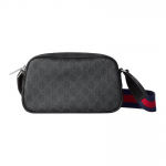 Gucci GG Mustriga Reguleeritava &Otilde;larihmaga &Otilde;lakott Risti Keha Kott Meeste kotid Must 792097-FADJA-1042 Basic Set (Bag+Dust Bag)