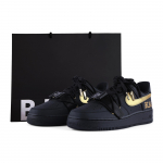 Nike Air Force 1 Nahast Termokaitse Madalad Rula Kingad Unisex Must Kuld CW2288-001(Team55-S-BOX) 37.5
