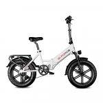 G-FORCE RC ST 20 x 4.0 Paksude Rehvidega Kokkupandav Elektrijalgratas, 48V 20Ah Pika S&otilde;iduulatusega Aku, Shimano 7-k&auml;iguline valge