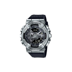 Casio 200 meetrit veekindel Moodne kvartsliikumine Vaikerihmaga k&auml;ekell Unisex-kellad Must GM-110-1ACR Regular Watch Box,Black Dial