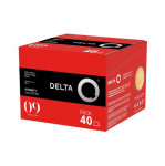 Kohvikapslid - DELTA Q - 40 kapsli pakend - &Uuml;hilduvad Delta Q-ga - Intensiivne segu - P&uuml;siv aroom
