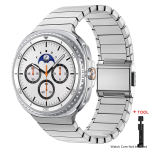 Luksuslik titaanist rihm Samsung Galaxy Watch 8 40mm 44mm 8 Classic 46mm jaoks Metallist rihm Galaxy Watchi jaoks Roostevabast terasest k&auml;epael watch 8 Classic 46mm&Stainless Steel h&otilde;be