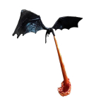 Draakonileegiga raamaturiiuli kaunistus Draakonitulega hingav draakon Gooti kaunistus Halloweeni S&uuml;nnip&auml;evakingitus Raamaturiiuli kaunistus black