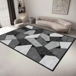 P&otilde;hjamaise geomeetrilise mustriga vaip 200x300CM Minimalistlik suur vaip elutuppa, magamistuppa, kontorisse Klibisemiskindel p&otilde;randamatt 80*160cm