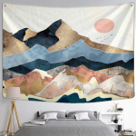 Abstraktsete M&auml;gede &Otilde;limaal Vaip Boho Ps&uuml;hhedeelne N&otilde;iakunsti Esteetika Seinale Riputatav Kodu Kaunistus Toa jaoks 150x100cm(60x40in) black
