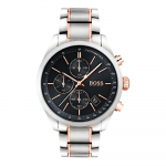 Hugo Boss 1513473 Meeste kvartskellad Must sihverplaat 44 MM + Karbiga